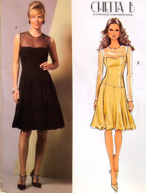 Items similar to Designer cocktail dress - Butterick sewing pattern ...