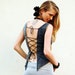 SALE Funky open back top, Backless pixie tank top