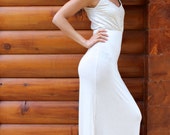 Boho Bamboo Maxi Dress - Eco Friendly - Romantic Hippie Bridal Dress