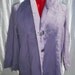 Moving Sale vtge 80s linen j jill cape swing coat bolero cover purple periwinkle organic linen med