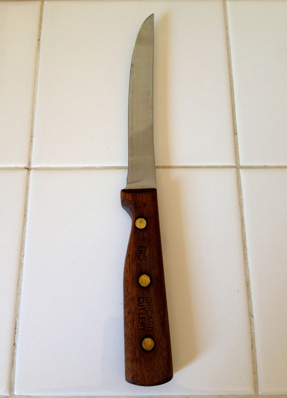 Chicago Cutlery 61S Carving Knife Walnut Handle by PotagerCottage