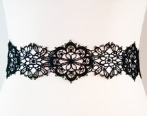 Popular items for black lace ribbon on Etsy