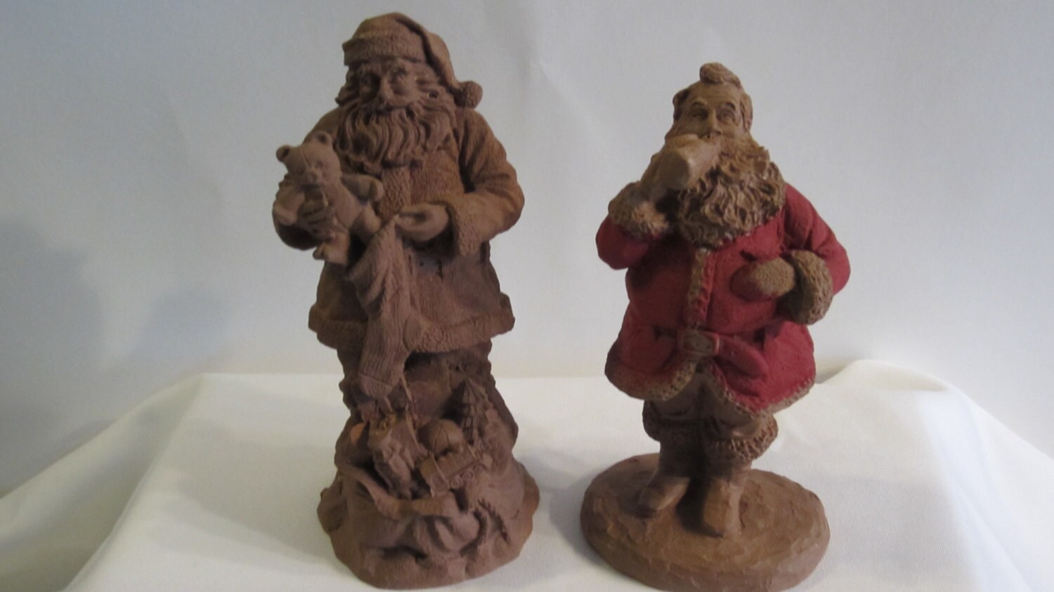 unpainted resin santas