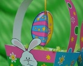 Easter Basket pdf printable gift basket for Easter egg hunt with Easter bunny, Easter chick and Easter eggs DIY craft INSTANT DOWNLOAD Il_170x135