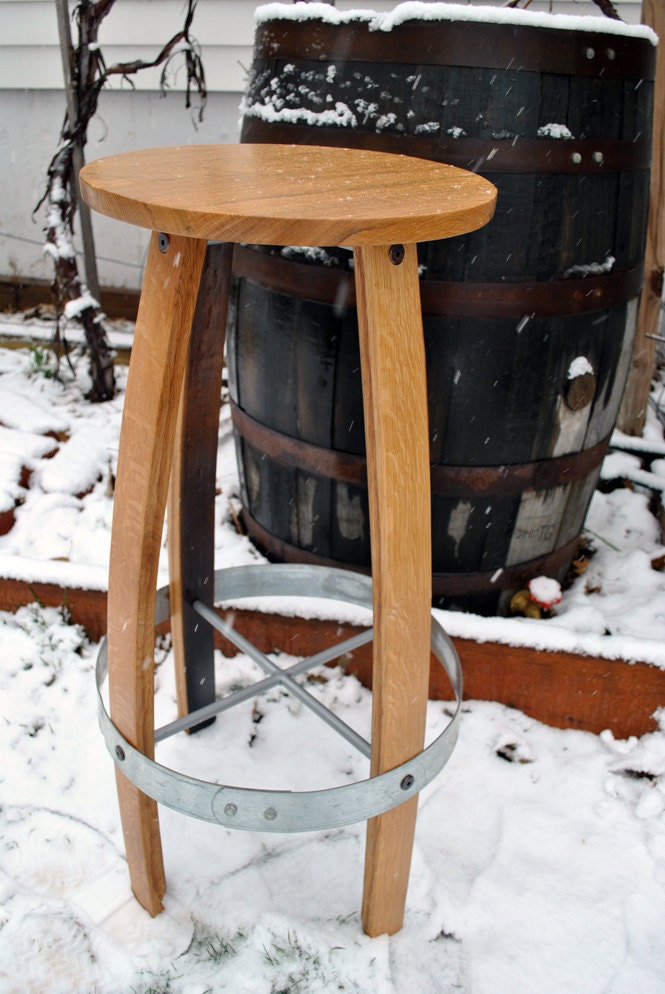 Whiskey Barrel Bar Stool Reclaimed Wood Rustic Man By 1933Designs   Il Fullxfull.436244506 Ps20 