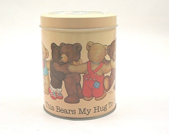 teddy bear in a tin