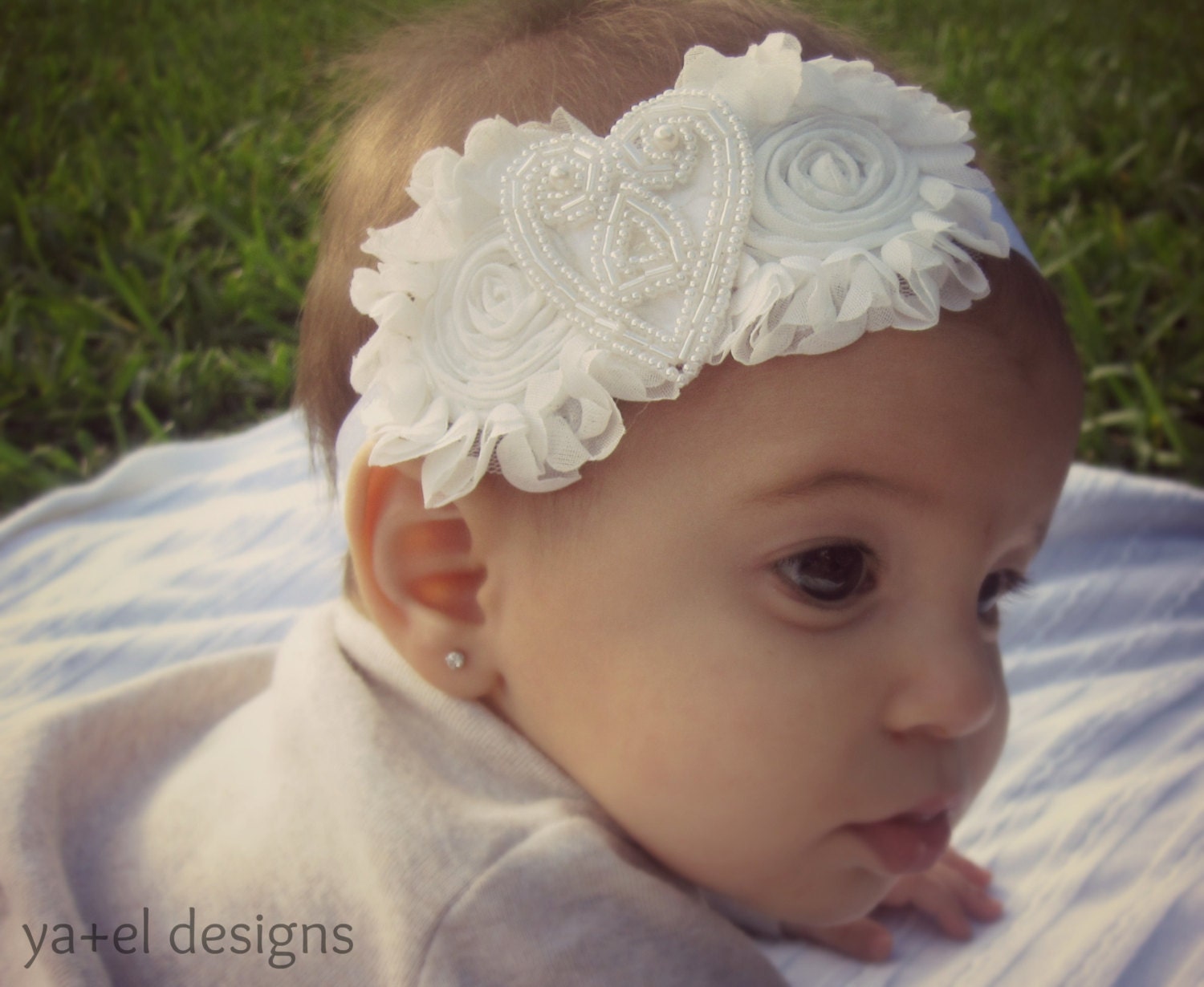 white baby headband flower headband baby headbandsbaptism white baptism christening baby headband flower white baby headband flower headband baby headbandsbaptism white baptism christening baby headband flower