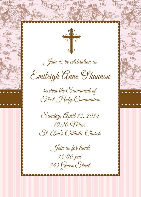 1St Communion Invitations Templates 1