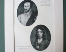 Original 1914 verfilzt Entdecker Print - Sir <b>Walter Raleigh</b> - Kapitän ... - il_214x170.462459306_5hfy