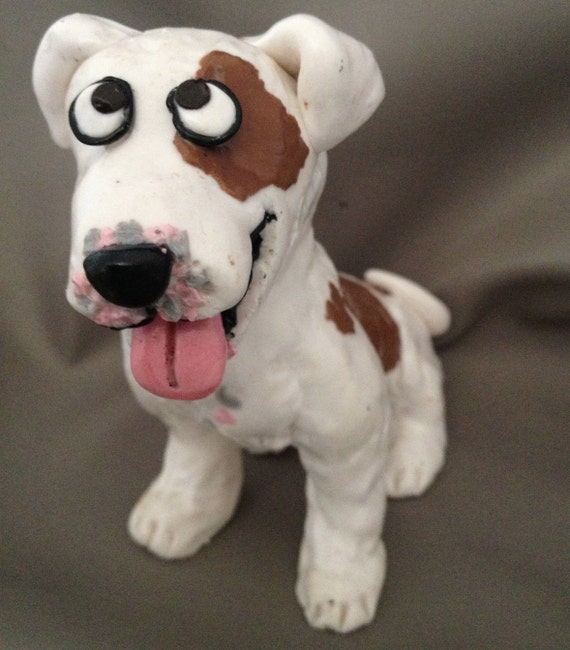 Pit bull dog figurine