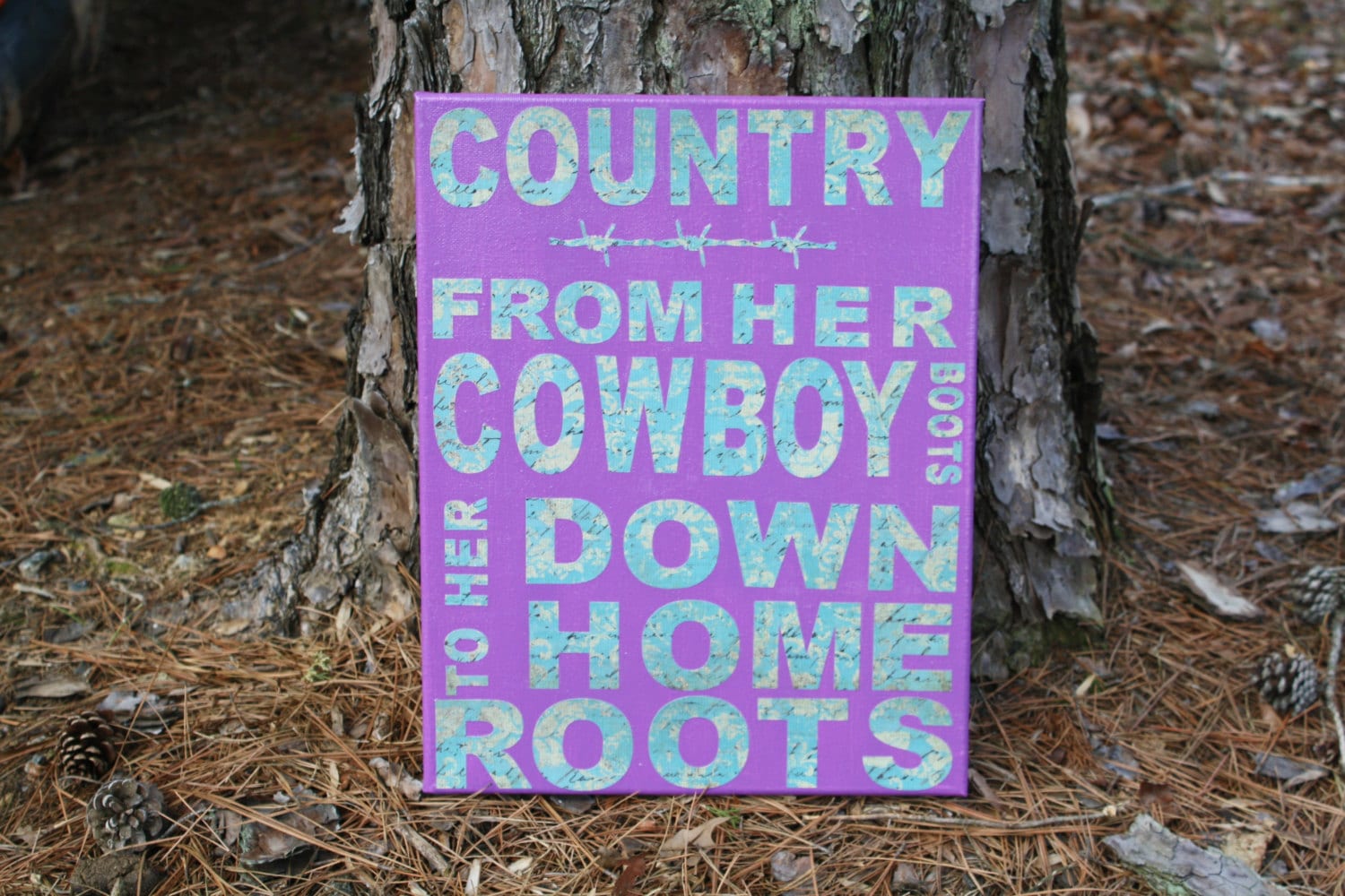 She's Country Song Lyrics Canvas Art Country Word Art