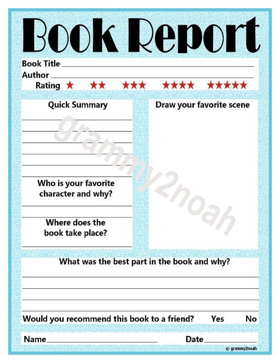 book report maker online