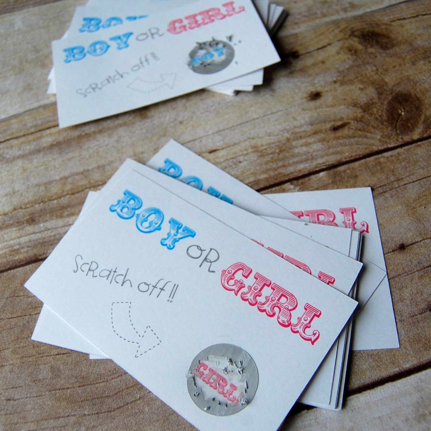 Gender Reveal Scratch Off 20 cards