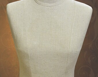 Mannequin torso bust dress form decorative dummy jewelry display jewelry holder ,Calico, paper mache, Pin-able tailors store
