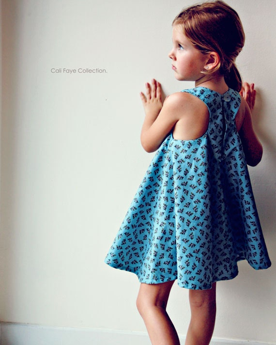 Racerback Flare Dress PDF pattern and tutorial sizes 2t