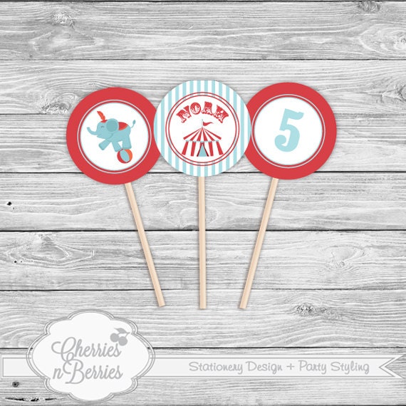 Circus Printable Toppers Il_570xn