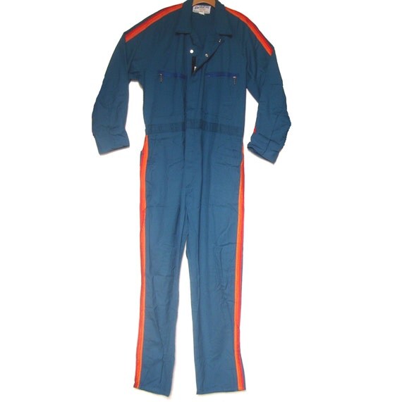 Vintage 70s Car Mechanic's Racing Jumpsuit Coveralls