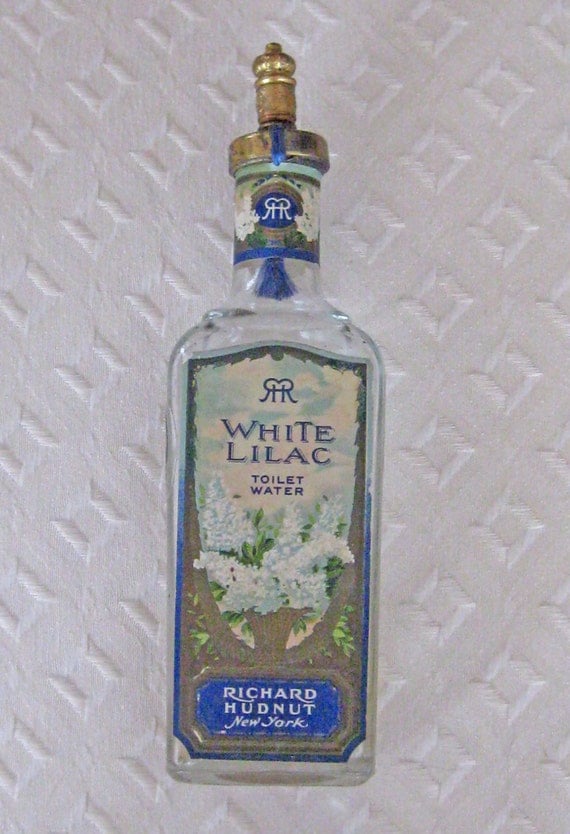 Antique Richard Hudnut Toilet Water Bottle with Nice Graphics