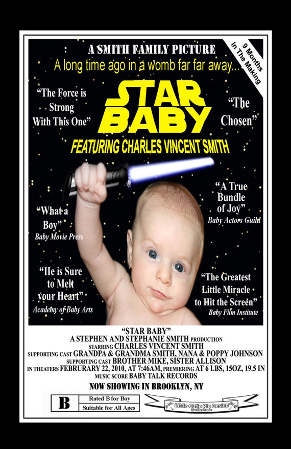 Download Movie Baby Announcements FREE BACKSIDE Photo Collage Cute