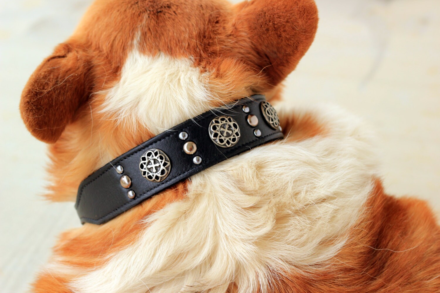 Leather Dog Collar // Celtic Cross and by WildHoundOutfitters