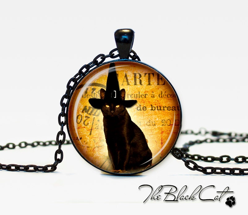 Black cat Pendant Black cat necklace Black cat jewelry
