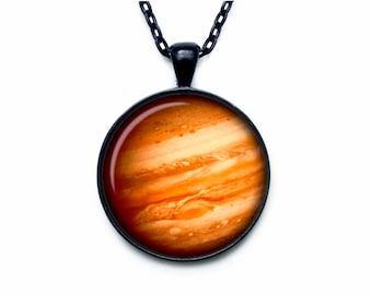 Jupiter Pendant Jupiter Necklace Jupiter Jewelry galaxy universe space planet