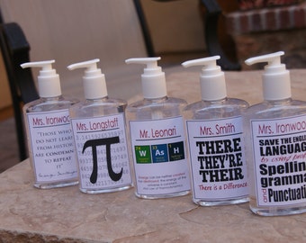 Teacher Appreciation Gifts - Custom ized Hand Sanitizers ...