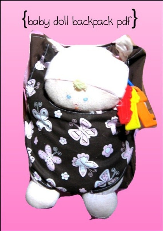 Baby Doll Backpack Carrier for American Girl Doll Bitty Baby