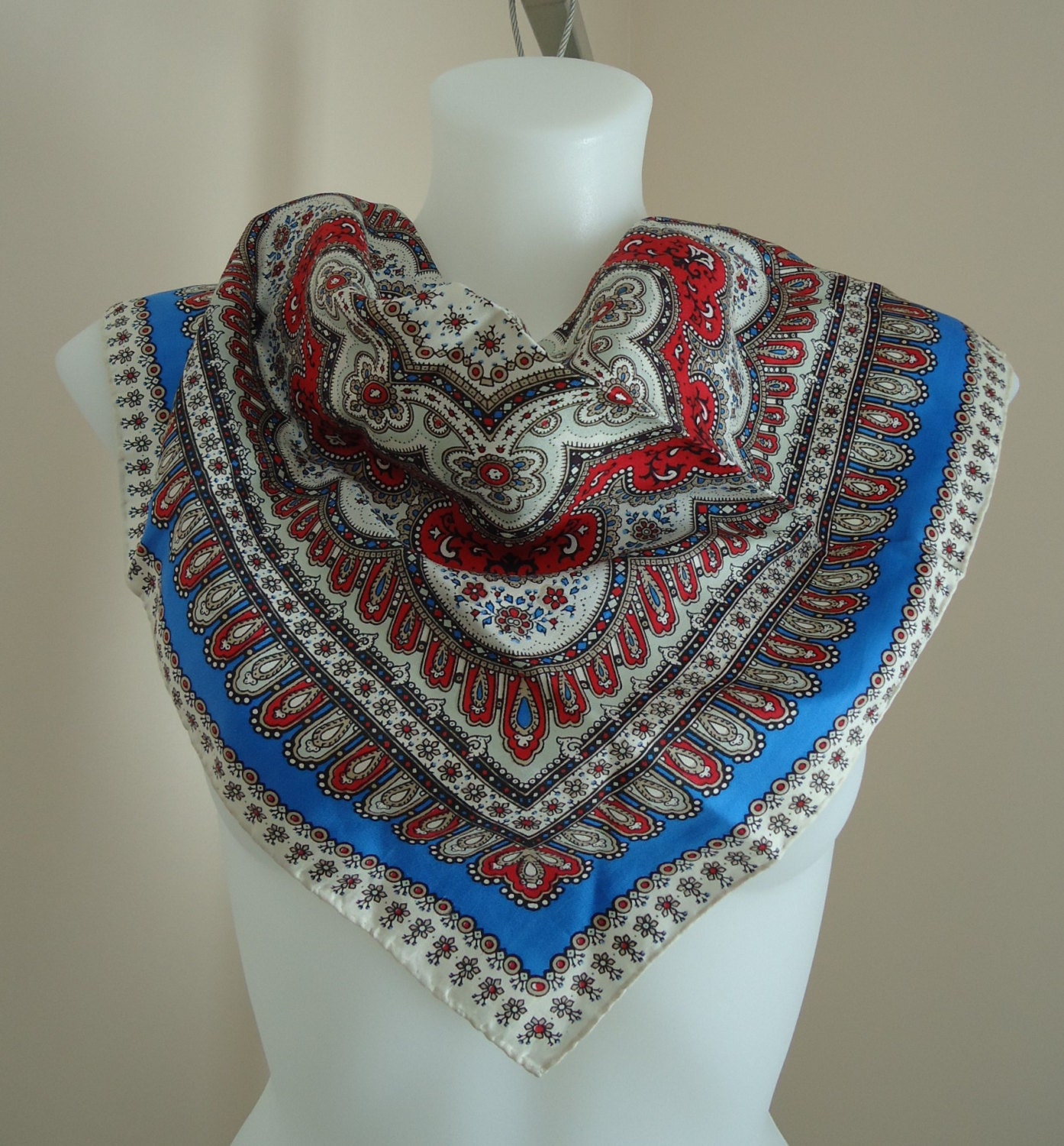 Free Shipping Vintage Scarf Vintage Scarves by MadMakCloset