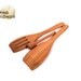 Wooden Spatulas SET and Honey Dipper - One Regular and One Slotted Spatula with Honey Dipper from Cherry wood