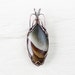 Amphora, Succor Creek Jasper Pendant, Scenic Picture Stone, Modern Copper jewelry, natural real stone, gray mustard brown landscape, nature