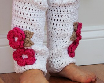 Crochet Baby Leg Warmers, girls legwarmers, toddler leggings, baby legwarmers, any color