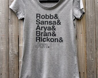 Game of Thrones Stark Siblings Women's tee shirt