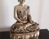 Buddha Statue Feng Shui Decor Buddha Figure Buddha Sculpture Buddha Hindu Statue Fengshui Asian Zen Zen Decor Home Decor Ivory Buddha - phantomas2011