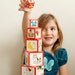 Set of 8 Wooden Stacking Blocks - German
