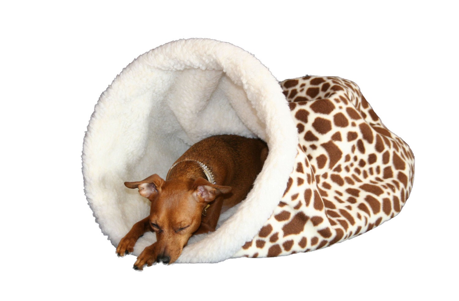 Dog Bed Burrow Bed Snuggle Sack Pet Cave Cat Cave by ...