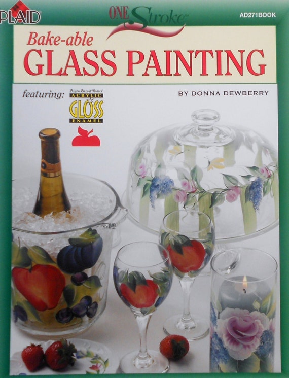 Plaid Donna Dewberry One Stroke BAKEABLE GLASS PAINTING Tole