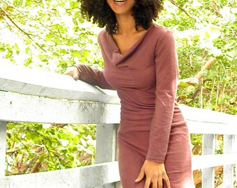 The Pandora dress. Organic hemp jersey (stretchy). Made to order.
