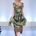 Tree Eleganza Dress in green fading to brown at the bottom