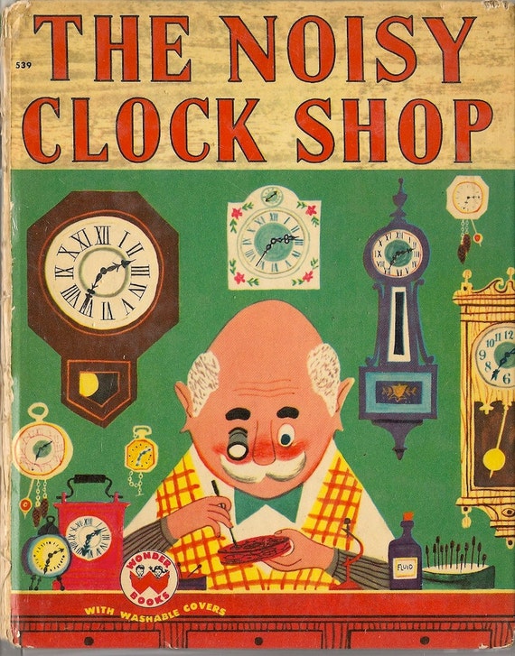 VINTAGE KIDS ABC Noisy Clock Shop