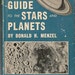 VINTAGE KIDS BOOK Peterson Field Guide to the Stars and Planets