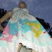 Care Bears Sundress OOAK Upcycled Geek Rainbow Kawaii Dress Carebear Lace Sundress Adult S - XL Beach Cruise Resort Maternity Mom Praty