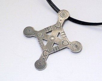 cross celtic necklace jewelry pommee handmade