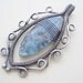 Briolette Cameo Pendant---Blue Kyanite