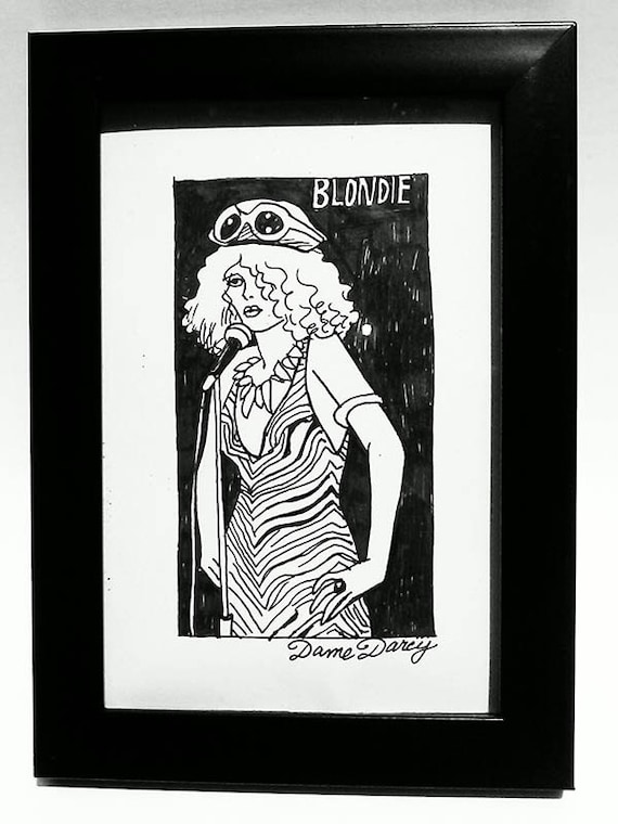 Dame Darcy, Illustration, punk, Blondie, comics,  Debbie Harry Singing