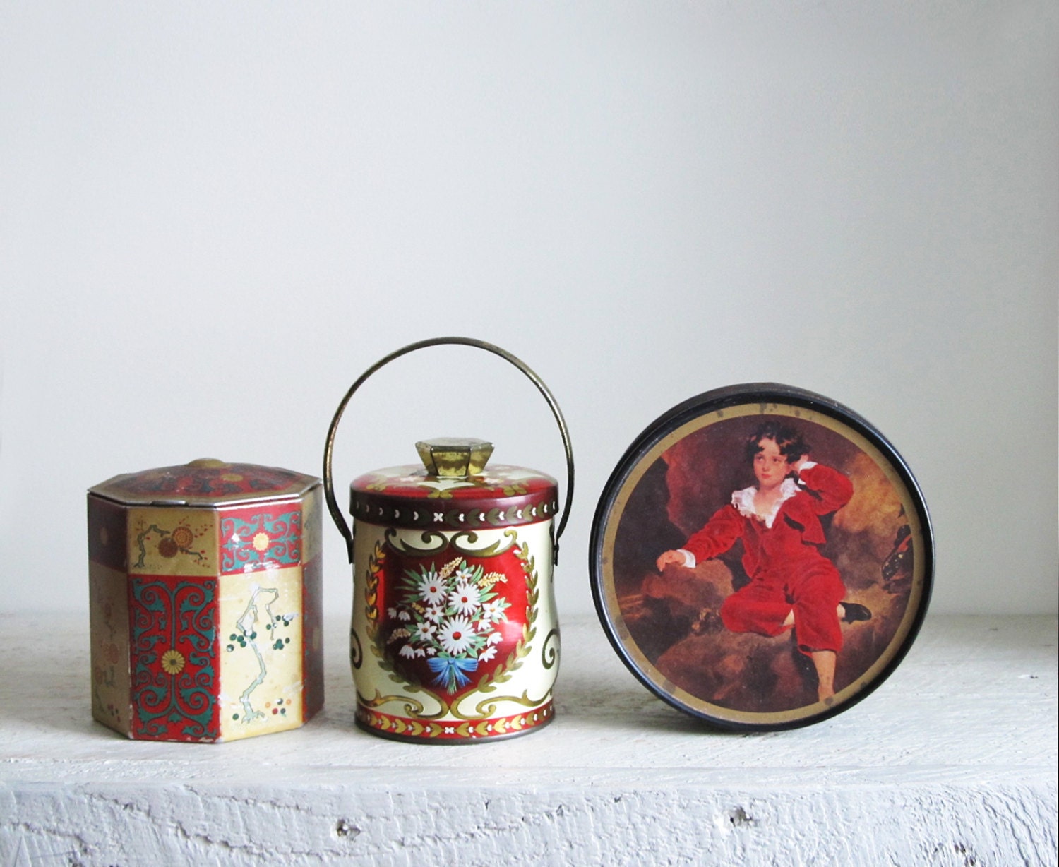 Trio Of Vintage Decorative Tins   Il Fullxfull.467691980 Khjq 