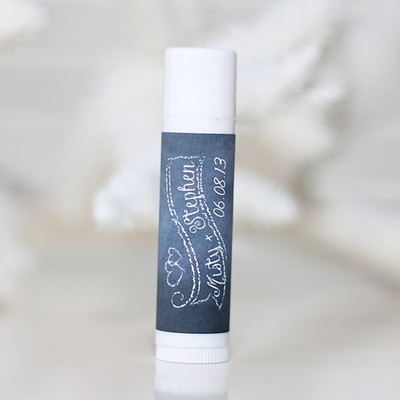 Items similar to Personalized Lip Balm Stickers CHALKBOARD Custom