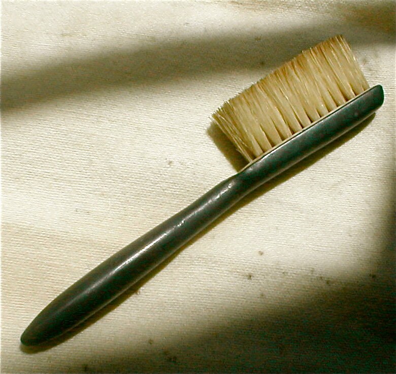 Antique Sterling Tiffany Moustache Brush Boar by studiostebbylee