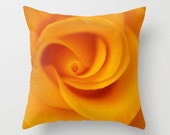 Orange Rose Pillow Cover Pillow Cover Rose Photograph Flower Print Rose Petal Sweet Things Spring Finds Delicate Rose
