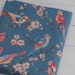 3151 - Cath Kidston British Birds (Dark Pale Blue) Cotton Canvas Fabric - 57 Inch (Width) x 1/2 Yard (Length)